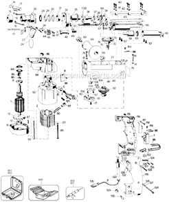 Page A Diagram and Parts List for 5043-09 Type 3 Black and Decker Hammer Drill